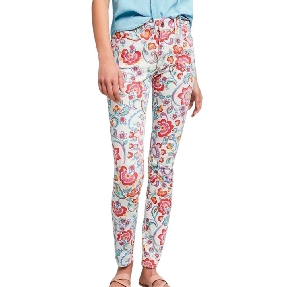 NWT | Anthropologie Pilcro & The Letterpress Paisley Mid-rise Jeans Size 27